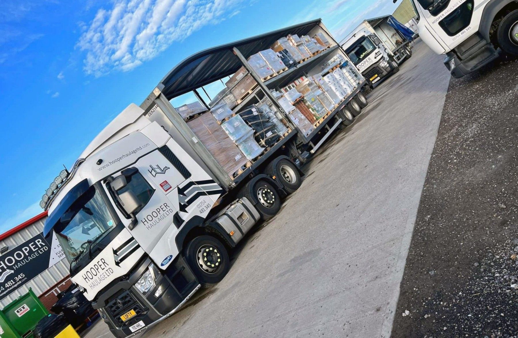 Hooper Haulage Lorry with items on the back